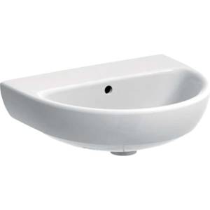 Geberit Selnova - Умивалник 50х41 см, с преливник, без отвор, бял 500.294. 01.7 (500.294.01.7)