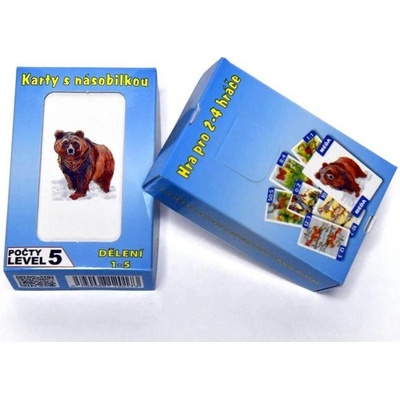 Karty s násobilkou - Dělení 1-5