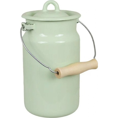 Strömshaga Zelená smaltovaná kanvica na mlieko Emil´s Enamel Green 14,5 x 20 cm 2 l