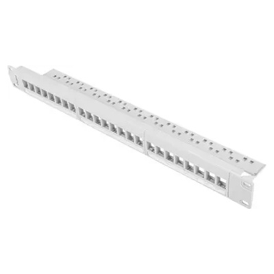 Lanberg Пач панел, Lanberg patch panel blank 24 port 1U for keystone modules gray (PPKS-1024-S)