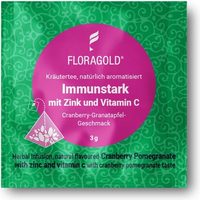 Florapharm Čaj FLORAGOLD Bylinný s přírodním Zinkem a Vitamínem C 100 ks