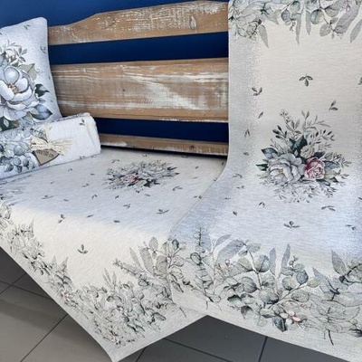 Tegatex Gobelínový ubrus chenille elegantní růže 100x100 cm