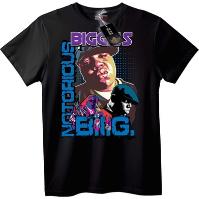NOONEBRAND Тениска Notorious B. I. G. Biggie - 2XL, Black