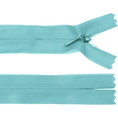 Spirálový zip no.3 skrytý nerozepínací 20cm - více barev color: 587 oceánská modrá