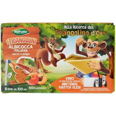 Valfrutta Marhuľový džús Trojuholník 8 x 100 ml