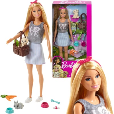 Barbie opatrovateľka miláčikov s doplnkami