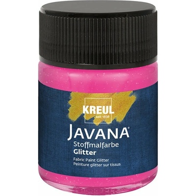 Farba na textil JAVANA trblietavá 50 ml Ruby Red