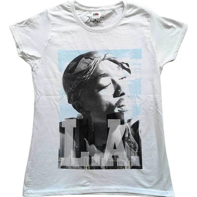2Pac LA Skyline White M Дамски Риза (2PACTS07LW02)