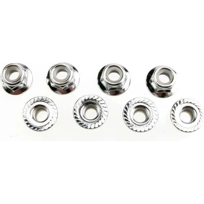 Traxxas Гайки Traxxas Nuts, 5mm flanged nylon locking (steel, serrated) (8), TRX5147X (TRX5147X)