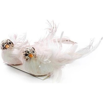 MagicHome Vtáčatká so štipcom ružové 14x6x5 cm