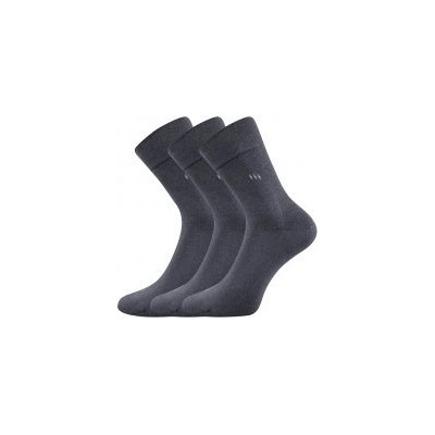 Lonka ponožky Dipool 3 páry tmavě šedá