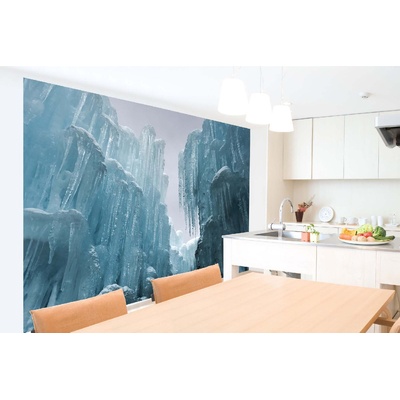 DIMEX ART Самозалепваща се флизелинова фототапета замръзнала ледена стена 375 x 250 см