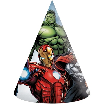 Procos Čepičky papírové Avengers evergreen 6 ks – Sleviste.cz