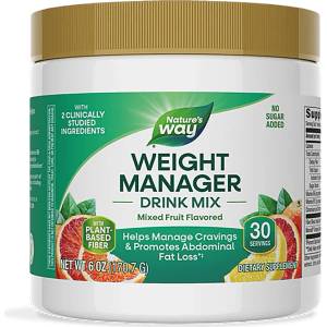 Nature's Way Формула за контрол на апетита, теглото и коремните мазнини - Weight Manager 170.7 g прах, с плодов вкус (14986)