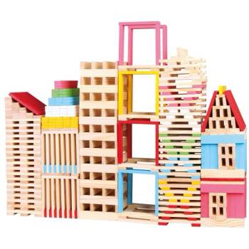 Bino Дървен строителен комплект, град