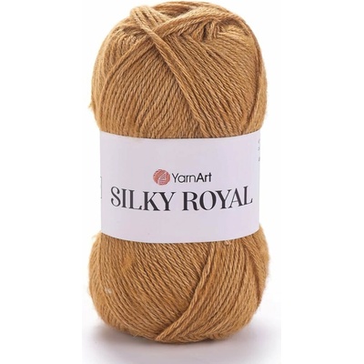 YarnArt pletací příze YarnArt SILKY ROYAL 445 medová, klasická 50g/140m
