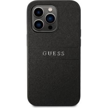 GUESS Калъф Guess - PU Leather Saffiano, iPhone 14 Pro, черен (3666339088606)