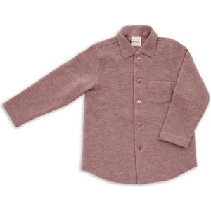 Engel Детско вълнено яке Engel Kids' Shirt - Rose Melange - размер 116 (EU) (703-5395-0211)