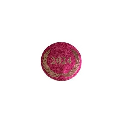 Poháry Bauer Emblém růžový metalický EM04, 2,5cm