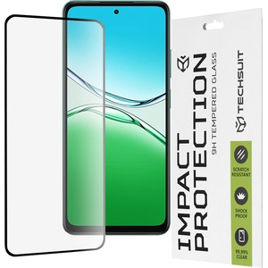 Techsuit Протектор за Oppo A5 4G - Techsuit - 111D Full Cover / Full Glue Glass - Черен