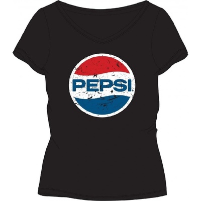 E plus M dámske tričko s krátkym rukávom pepsi Čierna
