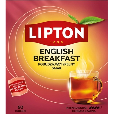Lipton English Breakfast černý čaj 92 x 2 g