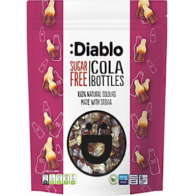 Diablo Gumené cukríky s príchuťou koly so sladidlami 75 g