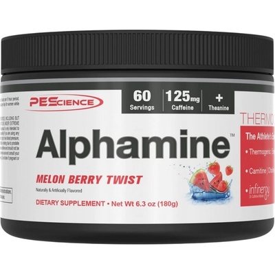 PEScience Alphamine / Thermogenic Fat Burner Powder [180~225 грама] Melon Berry Twist