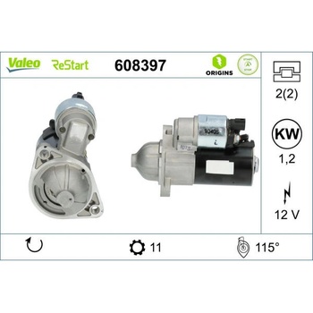 Startér VALEO 608397