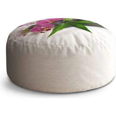 Sablio Taburet Orchidey a kamene: 38x48 cm