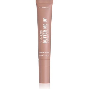 Rimmel Oh My Gloss! Butter Me Up хидратиращ балсам за устни цвят 001 Latte Delight 15ml