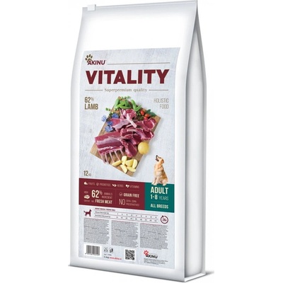 Akinu Vitality dog Adult hypoallergic Lamb 12 kg