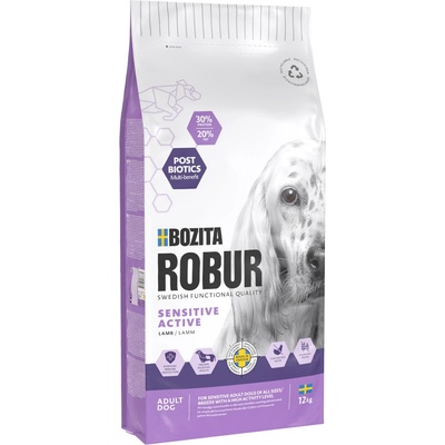 Bozita Robur Sensitive Grain Free Active s jahňacím 2 x 12 kg