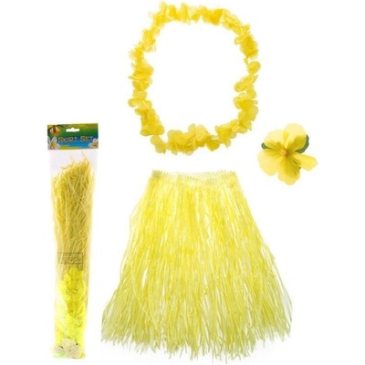 havajská tanečnice s květem žlutá