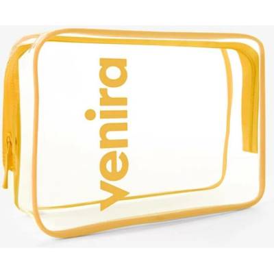Venita kosmetická taška průhledná žlutá L