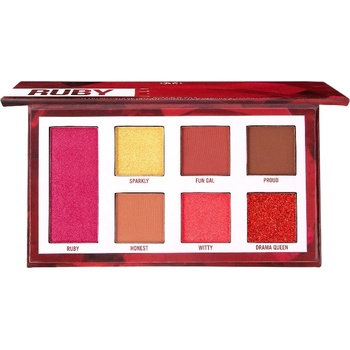 BH Cosmetics BH 7 Color Shadow Palette Ruby For July Сенки палитра 9gr