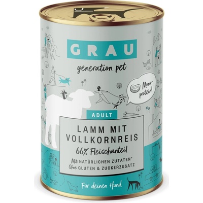 Grau Adult Jahňacie s celozrnnou ryžou 400 g