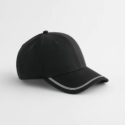 Beechfield K Match Day B 166R 6 panelová COT53166R98099 black/white Černá/bílá