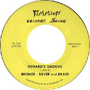 Bronze, Silver & Brass - Renard's Groove (Yellow Transparent Coloured) (7") (0617308087222)