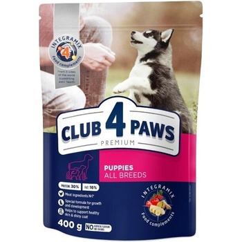 CLUB 4 PAWS Dog All Breed Puppy Пилешко 400g