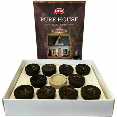 Hem Vonná pryskyřice pro vykuřování Pure House pohárky 12 ks