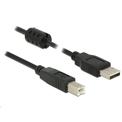 Delock кабел, USB 2.0 тип A мъжки > USB 2.0 тип B мъжки, 0, 5 м, черен (84894)
