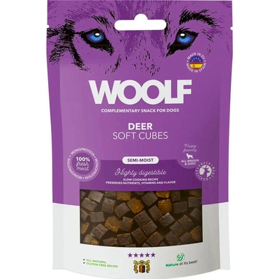 Woolf Dog Soft Cubes Jelenie 100 g