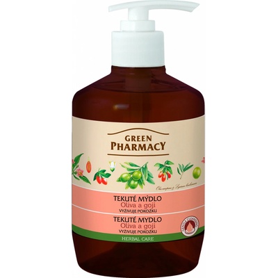 Green Pharmacy Oliva a Goji tekuté mydlo vyživujúce pokožku 460 ml