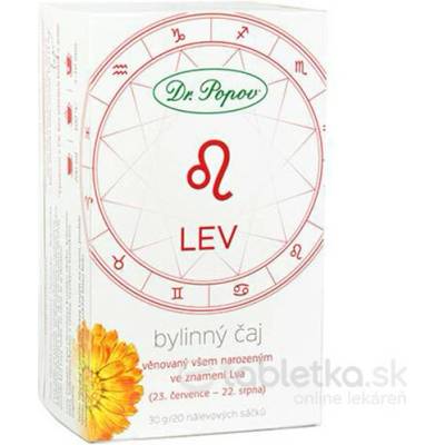 Dr. Popov Bylinný čaj LEV 20 x 1,5 g