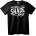 NOONEBRAND Тениска Всеки Нюанс Разбива - 2XL, Black