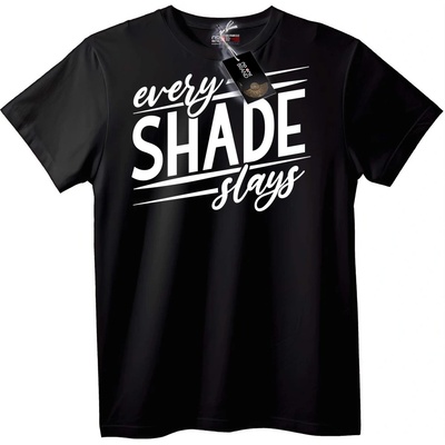 NOONEBRAND Тениска Всеки Нюанс Разбива - 2XL, Black
