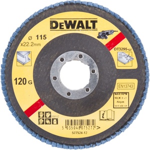 DEWALT Плосък диск за шлифоване с метал DeWALT 125 x 22, 2 мм 36G DT3308 (DT3308)