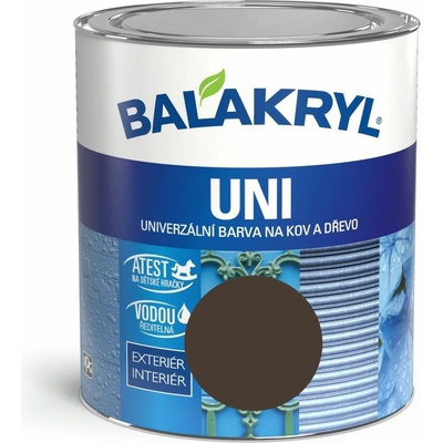Barvy a laky Hostivař akryl Uni mat 0245 0,7kg tm. hnědá