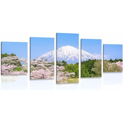 5-dielny obraz sopka Fuji